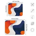 thumbnail image 4 of Yayeee Dish Drying Mat for Kitchen Counter 18"x24" Microfiber Absorbent Pad, Blue Abstract Wavy, 4 of 7
