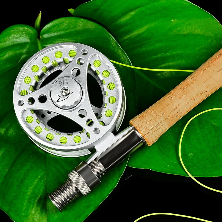 Festnight Full Metal Fly Fishing Reel Aluminum Alloy Body Reel with CNC  Machined 3/4 5/6 7/8 Fishing Fly Reel 