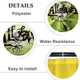 thumbnail image 4 of Happy Halloween Shower Curtains Scary Ghost Night Gothic Castle Flying Witch Spooky Bats Ghost Horrifying Trick or Treat Shower Curtains for Bath Fabric with Hooks 72x84 Inches, 4 of 6