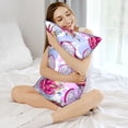 thumbnail image 3 of Bingfone Dragon Fruit Satin Pillowcase for Hair - Standard Size with Zipper Silky & Soft Pillow Covers,20x30 Inches, 3 of 6