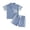 Blue, variant on Boys Toddler Baby Summer Clothes 3 6 12 18 24 Months 2T 3T 4T 5T Boys Outfits Letter Tractor Print Short Sleeve Round Neck T-Shirt 2Pcs Outfit Set(Green,6-12 Months)