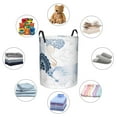 thumbnail image 6 of LNWH Laundry Basket, Wave Traditional Pattern Foldable Laundry Hamper with Handles Waterproof, Medium Size, 6 of 8