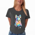 thumbnail image 6 of Towmus Women Halloween T-Shirt Oversized Sequin Ghost Shirts Crew Neck Short Sleeve Pullover Tops, 6 of 7