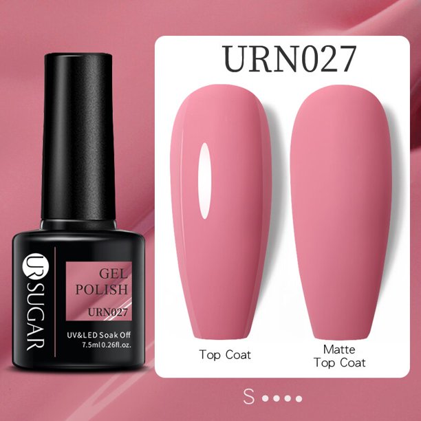 7,5 ml azúcar UR Gel de purpurina reflectante rosa lentejuelas Gel esmalte de uñas Soak Off UV Gel de uñas semipermanente decoración de uñas Tan Jianjun unisex