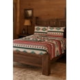 thumbnail image 2 of Chezmoi Collection 4-Piece Southwestern Geometric Multicolor Cream Red Teal Orange Sheet Set, King, 2 of 9