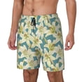 thumbnail image 2 of Balery Lilies Flowers Mens Swim Trunks Swim Shorts for Men Quick Dry Inseam Beach Shorts with Compression Liner Pocket-Large, 2 of 9