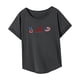 thumbnail image 5 of Camiseta para mujer de verano clásica con cuello redondo para uso diario, oficina, senderismo S, 5 of 7