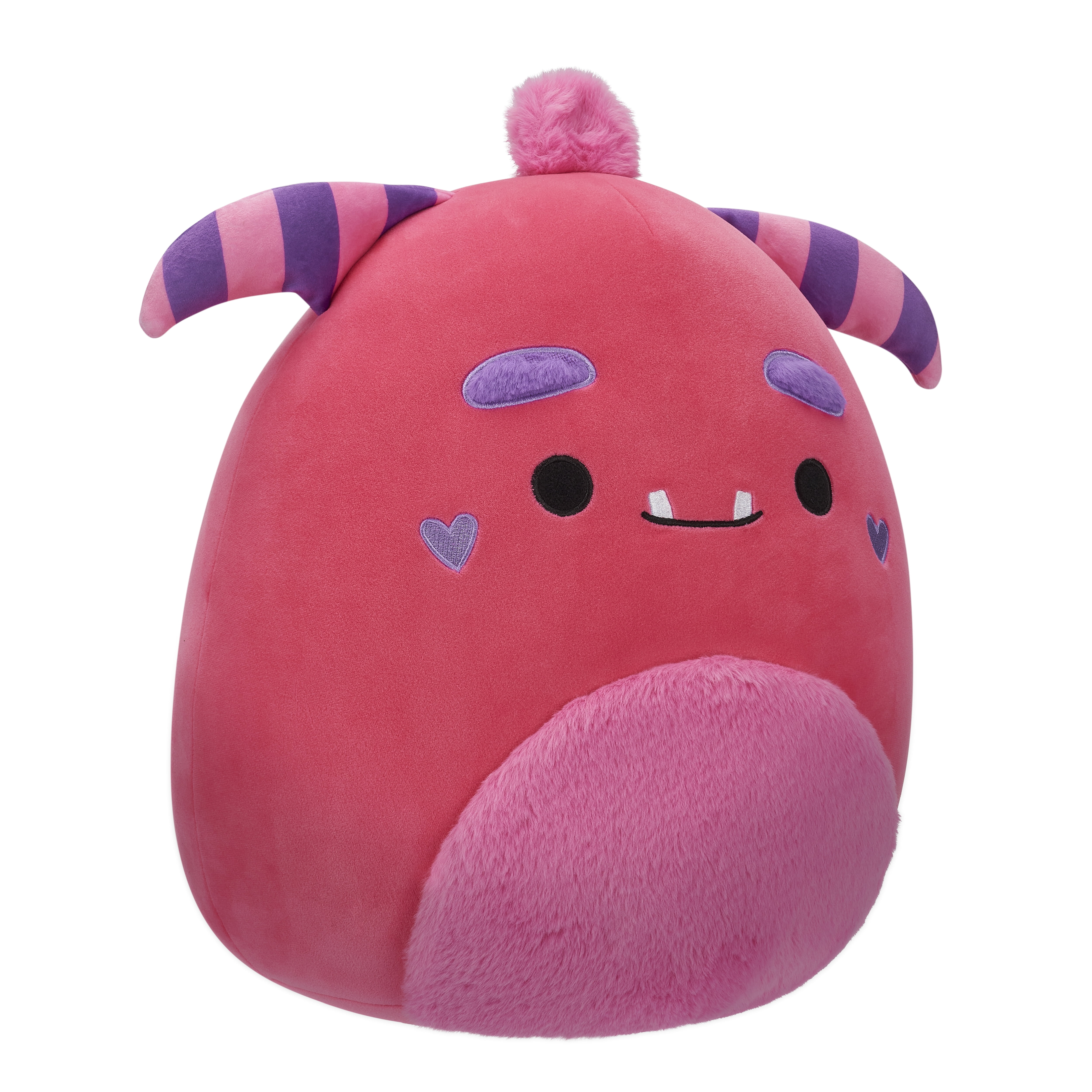 Squishmallows FuzzAMallow Official 12 inch Mont the Pink Monster - Child's Ultra Soft Plush Toy