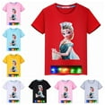 thumbnail image 2 of Camiseta de verano para niños, camisetas para niñas y niños, camiseta con luz Led, ropa de bebé para niñas, camisetas de manga corta, camisetas luminosas para niños pequeños 5T Gao Jinjia LED, 2 of 2