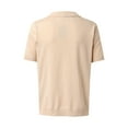 thumbnail image 6 of Sngxgn Men's Short Sleeve Cotton Stretch Polo Shirt(Khaki,M), 6 of 6
