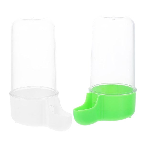 2 comederos para pájaros, bebederos para palomas, loros, de plástico, para colibríes, automáticos.