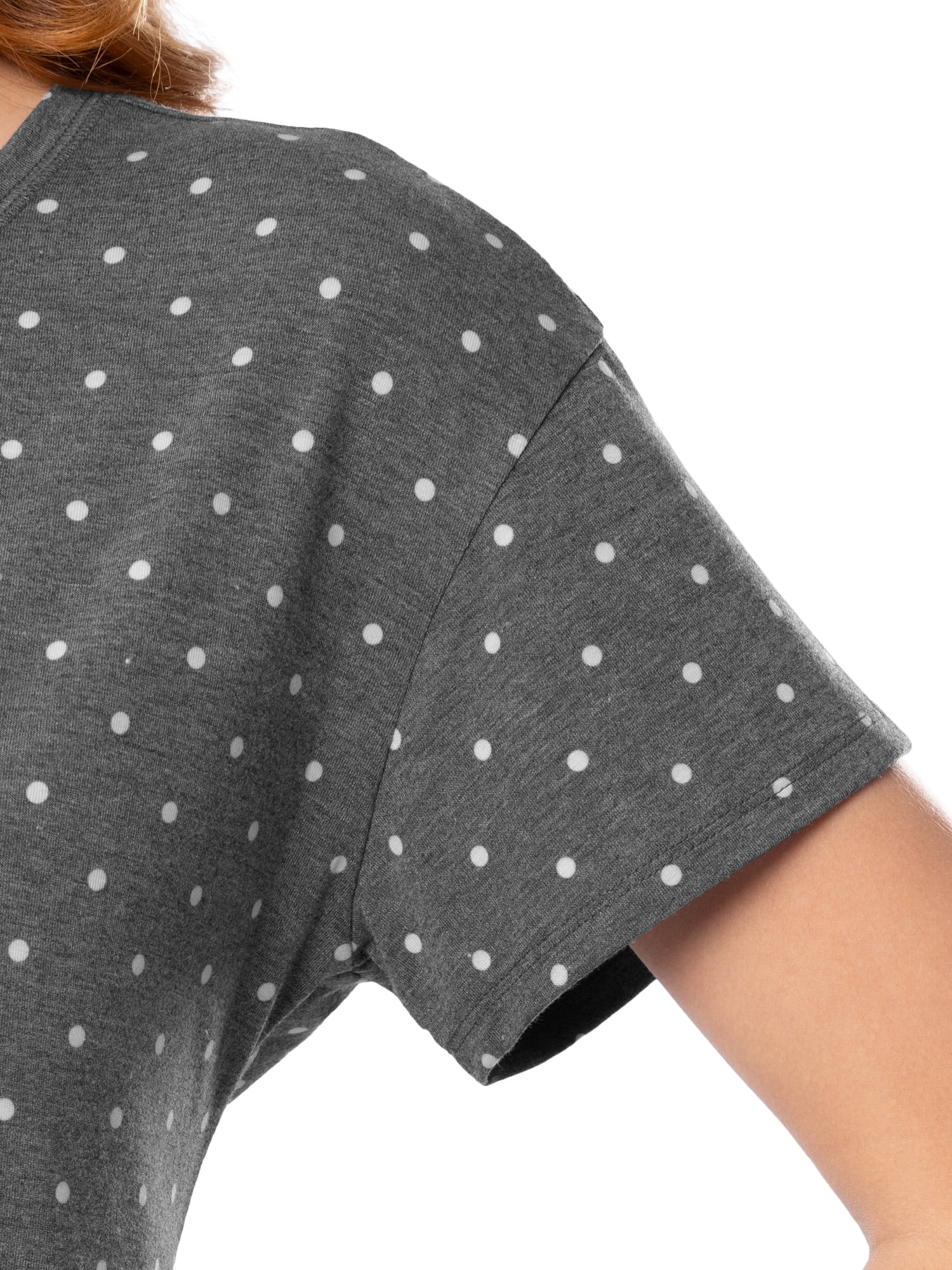 Fruit of the Loom Women's Soft and Breathable Short Sleeve Crew Top & Pajama Short Set, Sizes S-4X