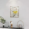 thumbnail image 2 of Sunflower Wall Art Farmhouse Sunflower Hummingbird Bicycle Pictures Wall Decor Country Rustic Just Breath Canvas Prints Artwork Paintings Home For Bathroom Kitchen Dinning Room Bedroom Framed Office, 2 of 6