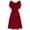 Red, variant on Tawop Women Formal Wedding Bridesmaid High-Waist Party Ball Prom Gown Cocktail Dress Open Back Dress