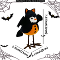 thumbnail image 4 of 2PCS Halloween Bird Figurine Halloween Featherly Friends Birds Standing Bird Ornaments for Table Home Window Display, 4 of 5
