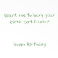 thumbnail image 3 of Recycled Paper Greetings Funny Birthday Card with Dog (Birth Certificate), 3 of 3