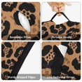 thumbnail image 6 of Black and Brown Leopard Print Teens Toddler Nap Mat with Pillow, Sleeping Mat Bag for Preschool Daycare 59"x22", 6 of 6