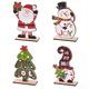 thumbnail image 4 of Muñeco de madera sin rostro, Papá Noel, árbol de Navidad, muñeco de nieve, adorno de mesa de Navidad, decoraciones navideñas 2025, regalo de decoración de Navidad, 4 of 5