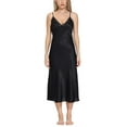 thumbnail image 2 of Oscar Rossa Women's Long Silk Nightgown 100% Silk Full Slip Chemise with Charming Lace, 2 of 10