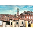 thumbnail image 2 of Blaustein, Alan 24x17 Black Ornate Wood Framed with Double Matting Museum Art Print Titled - Campanile Vista #4, 2 of 4