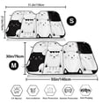 thumbnail image 3 of Balery Doodle Cute Cat Print Car Windshield Sun Shade,Windshield Sunshade for Car Pickup Truck SUV Accessories-Medium, 3 of 7