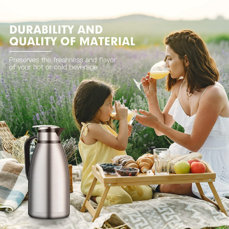 3L Thermal Coffee Carafe Double Wall Vacuum Flask Large Capacity