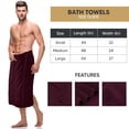 thumbnail image 2 of Utopia Towels 4 Pack Premium Bath Towels Set, 27 by 54 Inches, 100% Ring Spun Cotton 600GSM, Lightweight and Highly Absorbent Quick Drying Towels, Perfect for Daily Use, Burgundy, 2 of 9