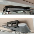 thumbnail image 3 of 3 Pcs Plastic Under Desk Laptop Holder Mount with Screw,Under Desk Laptop Mount Bracket,Add on Under Table Laptop,Black, 3 of 7