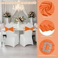 thumbnail image 3 of 100 Pack Spandex Stretch Chair Sashes Bows Elastic Chair Cover Bands Ties with Buckle Slider for Wedding Party Banquet Restaurant Baby Shower Chairs Decorations (Orange), 3 of 14
