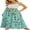 Mint Green, variant on Women's Flowy Maxi Skirt Summer Beach Pleated High Waisted Casual Long Skirts with Pockets
