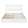 thumbnail image 2 of Everett King Wood Platform Bed with Panel Footboard and Twin XL Trundle in White, 2 of 5