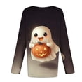thumbnail image 6 of ZHYou Long Sleeve Halloween Tops for Women Long Sleeve Cute Printed Crewneck Comfy Pullover Shirts,Multicolor,Size XL, 6 of 6
