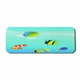 thumbnail image 1 of Ocean Computer Mouse Pad, Nautical Navy Deep Sealife Image with Exotic Tropical Exotic Little Fish, Rectangle Non-Slip Rubber Mousepad Large, 31" x 12", Blue Orange and Yellow, by Ambesonne, 1 of 2