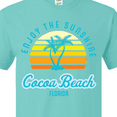 thumbnail image 4 of Inktastic Summer Enjoy the Sunshine Cocoa Beach Florida in Blue T-Shirt, 4 of 5
