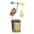thumbnail image 1 of Portavelas giratorio ligero y resistente al calor, de hierro y cristal, accesorios para cenas a la luz de las velas, 1 of 3