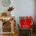 thumbnail image 5 of Red Love Living Room Sofa Decoration Pillow Cushion - Cushion A Cushion - Cloth Polyester Seat Cushion, 5 of 6