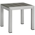 thumbnail image 6 of Modern Contemporary Urban Outdoor Patio Balcony Garden Furniture Lounge Chair Chaise and Side Table Set, Aluminum Metal Steel, Black, 6 of 7