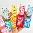 thumbnail image 5 of Miniso Sanrio Hello Kitty Kuromi Retro Flip Phone colgante llavero Ins estudiante Tarjeta de Identificación Love Bean funda protectora para foto, 5 of 5