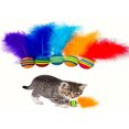 thumbnail image 4 of Dosaele 1/3/5pcs Rainbow Color Cat Toy Balls  Interactive Cat Toys For Indoor Play  Multi-Size And Multi-Color Options Available, 4 of 7