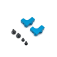 thumbnail image 4 of RC Servo Mount Asiento fijo ACCESSIONES ACCESORIOS Crawler Coche Servo Servo Asientos de fijación para 1:14 144001 124016 124017 124018 124019 Azul 2 piezas AweSitey FN001456-05, 4 of 7