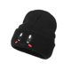 thumbnail image 1 of Anime Big Eyes Beanie Cute Cartoon Smiling Embroidery Knit Hat Unisex Couple Skull Hat Candy Color Lightweight Warm Ski Hats For Women & Men, 1 of 5
