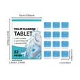 thumbnail image 3 of Toilet Cleaning Tablets 12 Pack | Deep Stain Remover, Limescale Cleaner, Mint Deodorizer, Septic Safe, No Scrub, Long-Lasting Fresh Scent for Standard Toilet Bowls, 3 of 8