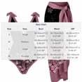 thumbnail image 2 of Erwazi High Cut One Piece Swimsuits for Women 2 Piece Tie Side Swim Warp Skirt Beach Trendy Bathing Suit Set, 2 of 5