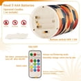 thumbnail image 5 of Yayeee Flameless Candles with Remote Flickering Battery Operated Multi Color Changing, Flowers Pattern, 5 of 7