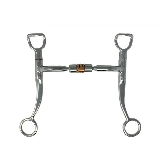 Showman Stainless Steel Snaffle Bit w/ Copper Roller
