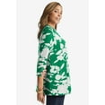 thumbnail image 3 of Jessica London Women's Plus Size Swing Tunic Oversized Long Blouse, 3 of 3