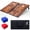 Burning Wood 4'x2', variant on Cometoss Cornhole Set Corn Holes Outdoor Game 4' x 2' Cornhole Boards Bean Bag Toss Game Outdoor for Family Lawn Beach Outside Activities,Include 8 Bean Bag 1 Carrying Bag 47.2x23.6 Inch America Flag