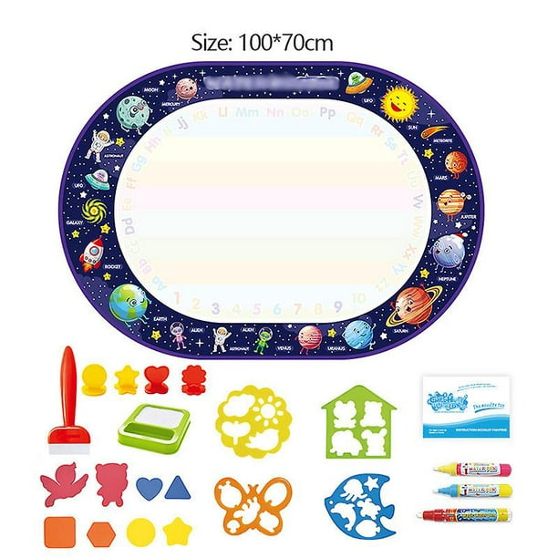 1.2M enfants eau Doodle dessin tapis ensemble jouets éducatifs réutilisable  créatif Aqua tapis Doodle dessin tapis pour les tout-petits 