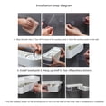 thumbnail image 4 of Billuyoard Estante de esquina para ducha, soporte para estante de ducha para champú y baño, estante de almacenamiento sin perforaciones para cocina, Juegos de accesorios de baño gris blanco Billuyoard HA1063-01B, 4 of 6