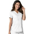 thumbnail image 1 of EON Women's COOLMAX Mock Wrap Mesh Panel Solid Scrub Top, 1 of 2